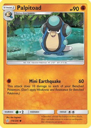 Palpitoad 116/236 - SM  Cosmic Eclipse Reverse Holofoil