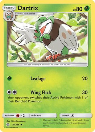 Dartrix - 19/236 [SM - Cosmic Eclipse] Reverse Holofoil