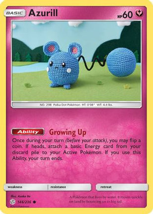 Azurill 146/236 - SM  Cosmic Eclipse Reverse Holofoil