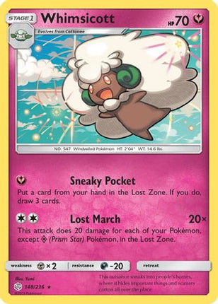 Whimsicott - 148/236 [SM - Cosmic Eclipse] Reverse Holofoil