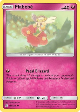 Flabebe 150/236 - SM  Cosmic Eclipse Reverse Holofoil