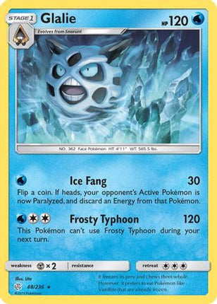 Glalie - 48/null [SM - Cosmic Eclipse] Reverse Holofoil