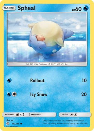 Spheal - 49/236 [SM - Cosmic Eclipse] Reverse Holofoil