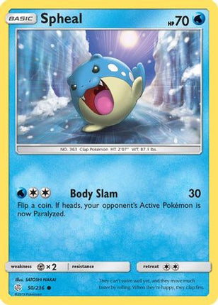 Spheal 050/236 - SM  Cosmic Eclipse Reverse Holofoil