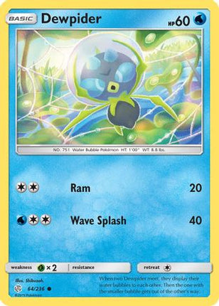 Dewpider 64/236 - SM  Cosmic Eclipse Reverse Holofoil