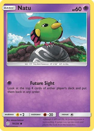 Natu - 78/236 [SM - Cosmic Eclipse] Reverse Holofoil