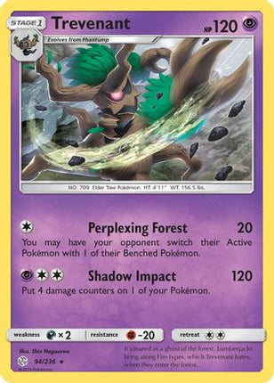 Trevenant 94/236 - SM  Cosmic Eclipse Reverse Holofoil