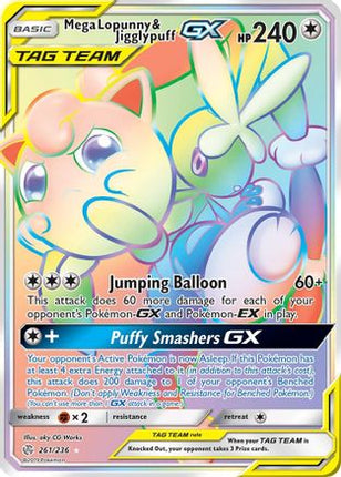 Mega Lopunny & Jigglypuff GX (Secret) - 261/null [SM - Cosmic Eclipse] Holofoil
