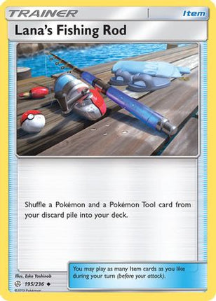 Lana's Fishing Rod - 195/236 [SM - Cosmic Eclipse] Reverse Holofoil