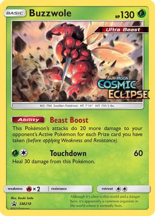 Buzzwole - SM218 (Prerelease) - null/null [SM Promos] Holofoil
