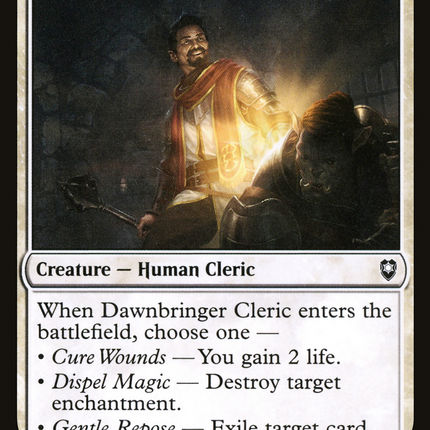 Dawnbringer Cleric [Commander Legends: Battle for Baldur's Gate]
