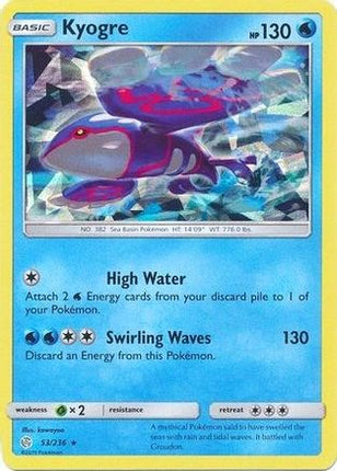 Kyogre - 53/236 (Cracked Ice Holo) [Deck Exclusives] Holofoil