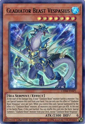 Gladiator Beast Vespasius (CHIM-ENSP1) (Ultra Rare) [CHIM-ENSP1] Limited