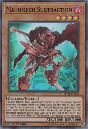 Mathmech Subtraction (Super Rare) [MYFI-EN004] 1st Edition