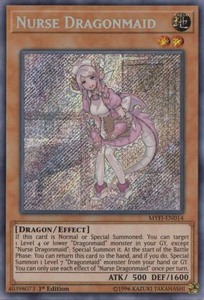 Nurse Dragonmaid (Secret Rare) [MYFI-EN014] 1st Edition