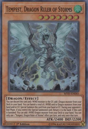 Tempest, Dragon Ruler of Storms (Super Rare) [MYFI-EN045] 1st Edition