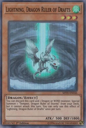Lightning, Dragon Ruler of Drafts (Super Rare) [MYFI-EN046] 1st Edition