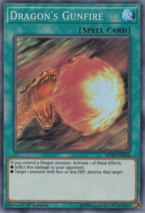 Dragon's Gunfire (Super Rare) [MYFI-EN050] 1st Edition