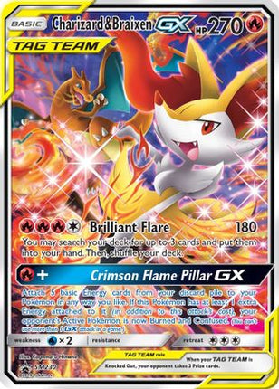Charizard & Braixen GX - SM230 - SM230/null [SM Promos] Holofoil
