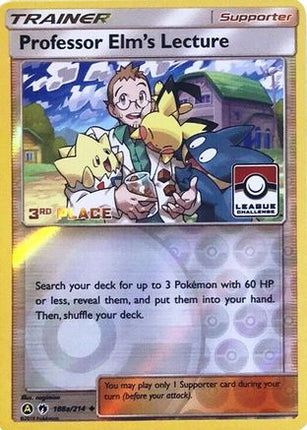 Professor Elm's Lecture - 188a/214 (League Challenge) [3rd Place] [League & Championship Cards] Reverse Holofoil