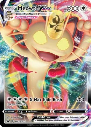 Meowth VMAX - SWSH005 - SWSH005/null [SWSH: Sword & Shield Promo Cards] Holofoil