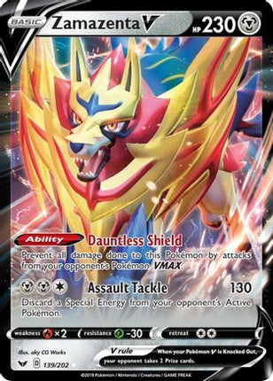 Zamazenta V - 139/202 [SWSH01: Sword & Shield Base Set] Holofoil