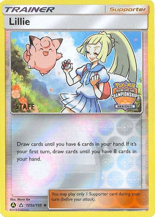 Lillie - 215a/156 (Regional Championships) [Staff] [League & Championship Cards] Reverse Holofoil