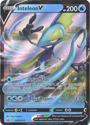 Inteleon V - SWSH016 - SWSH016/null [SWSH: Sword & Shield Promo Cards] Holofoil
