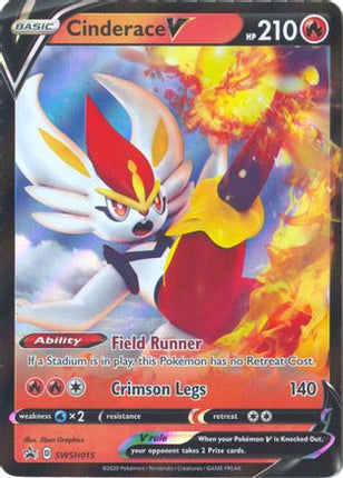 Cinderace V - SWSH015 - SWSH015/null [SWSH: Sword & Shield Promo Cards] Holofoil