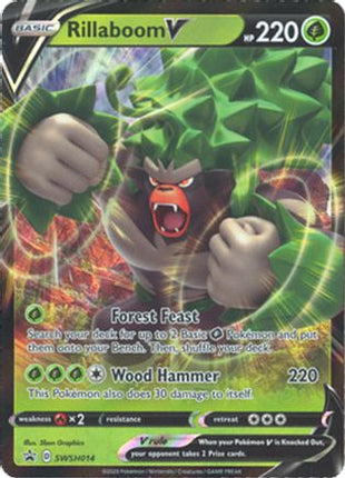 Rillaboom V - SWSH014 - SWSH014/null [SWSH: Sword & Shield Promo Cards] Holofoil
