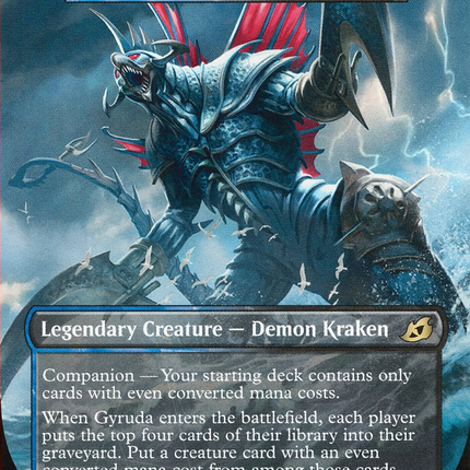 Gyruda, Doom of Depths - Gigan, Cyberclaw Terror  (companion) (Borderless) [Ikoria: Lair of Behemoths]