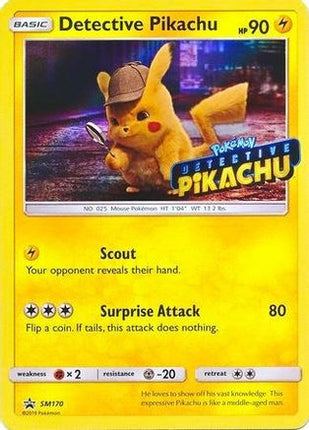 Detective Pikachu - SM170 (Stamped) - null/null [SM Promos] Holofoil