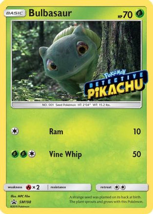 Bulbasaur - SM198 (Detective Pikachu Stamped) - null/null [SM Promos] Holofoil