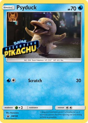 Psyduck - SM199 (Detective Pikachu Stamped) - null/null [SM Promos] Holofoil