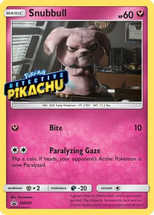 Snubbull - SM200 (Detective Pikachu Stamped) - null/null [SM Promos] Holofoil