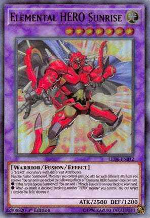 Elemental HERO Sunrise (Ultra Rare) [LED6-EN012] Unlimited