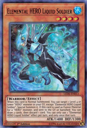 Elemental HERO Liquid Soldier (Ultra Rare) [LED6-EN013] 1st Edition