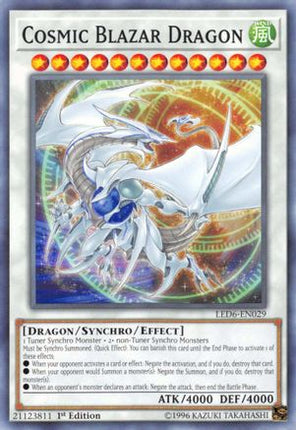 Cosmic Blazar Dragon (Common / Short Print) [LED6-EN029] 1st Edition