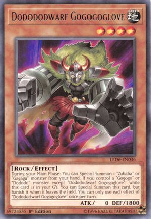 Dodododwarf Gogogoglove (Rare) [LED6-EN036] 1st Edition