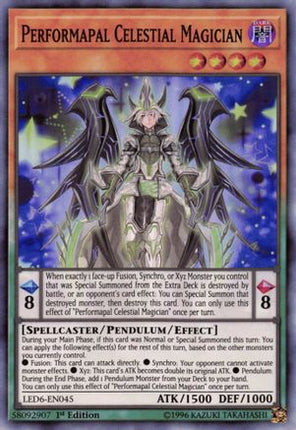 Performapal Celestial Magician (Super Rare) [LED6-EN045] 1st Edition