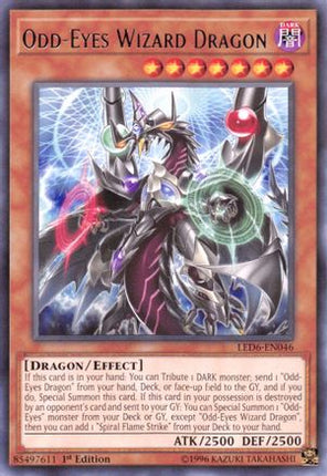 Odd-Eyes Wizard Dragon (Rare) [LED6-EN046] 1st Edition