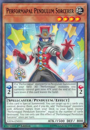 Performapal Pendulum Sorcerer (Common / Short Print) [LED6-EN051] 1st Edition