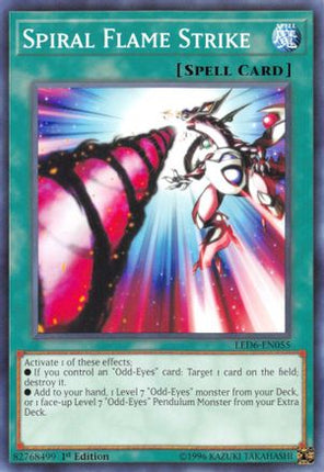 Spiral Flame Strike (Common / Short Print) [LED6-EN055] Unlimited