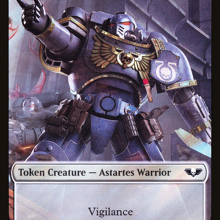 Astartes Warrior [Warhammer 40,000 Tokens] Surge Foil