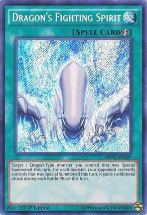 Dragon's Fighting Spirit (Secret Rare) [MVP1-ENS07] 1st Edition