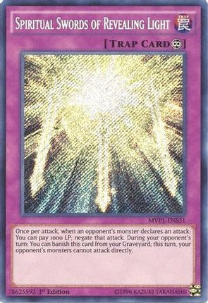 Spiritual Swords of Revealing Light (Secret Rare) [MVP1-ENS31] 1st Edition