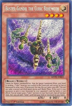 Buster Gundil the Cubic Behemoth [MVP1-ENS35] Secret Rare