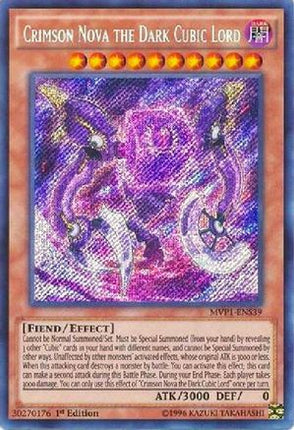 Crimson Nova the Dark Cubic Lord (Secret Rare) [MVP1-ENS39] 1st Edition