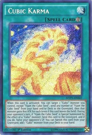 Cubic Karma (Secret Rare) [MVP1-ENS41] 1st Edition