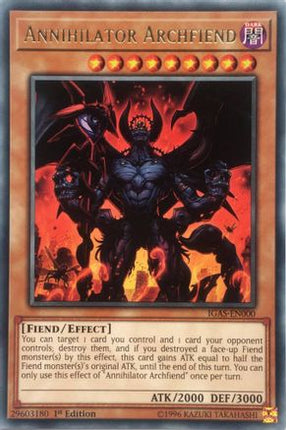 Annihilator Archfiend (Rare) [IGAS-EN000] 1st Edition